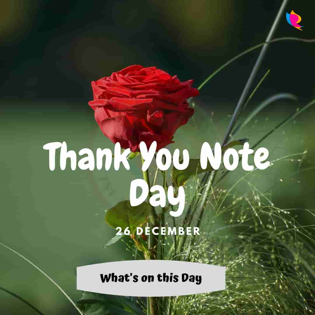 Thank you Note Day